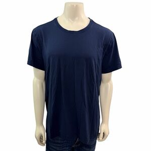 Rhone Shirt Men’s XXL Blue Crewneck Pima Cotton Blend Performance Stretch Tee